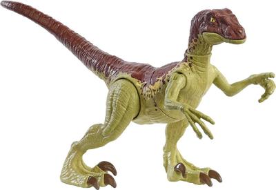 Mattel Jurassic World Real Mini Action Figure Slash Velociraptor Years Old and GWN32 (JURASSIC WORLD) Attack! [Dinosaur Toy] [4 Up]