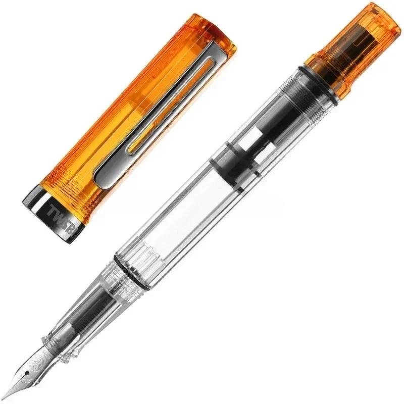 

Нова поршнева ручка TWSBI ECO з прозорої смоли, тримач для ручки, велика ємність для чорнила, для студентів, ділові витратні матеріали, подарунок EF(0.4-0.5mm)