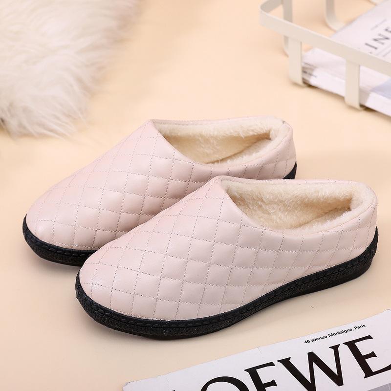 Neue Winter Damen warme Hausschuhe wasserdichte Plüsch Hausschuhe