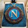 1PC SSC Napoli Patterned Flannel Blanket Suitable For All Seasons for Home Decor Warmth and Comfort Gifts Holiday Present
