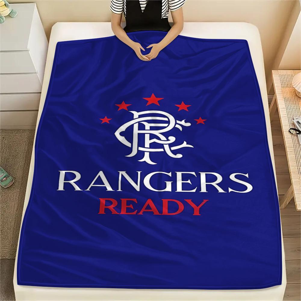 

1PC Rangers F.C Print Flannel Blanket, High quality All Seasons, Home Decor, Warmth and Comfort, Perfect for Christmas Gifts 80cm x 120cm
