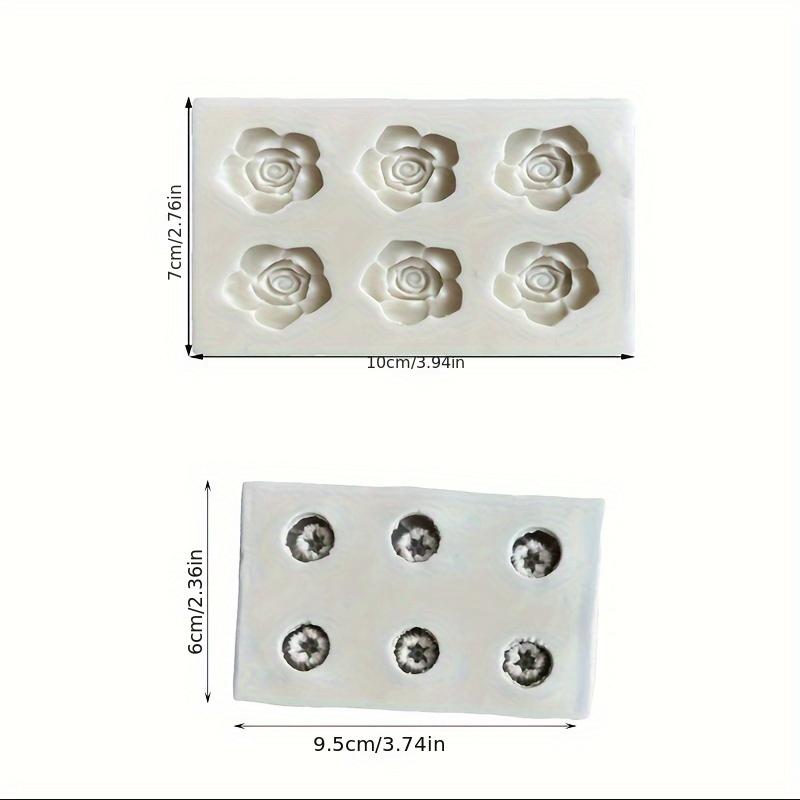 1PC Rose Silicone Mold Plum Blossom Design for Chocolate Pudding Jelly Fondant Clay Plaster Resin DIY Baking Craft Tool