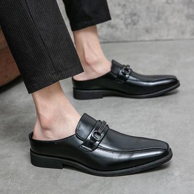Slipper Halbschuhe für Herren Hochwertiges Leder Freizeitschuhe Italienischer Designer 2024 Sommermode Mokassins Slipper Oxford Schuhe