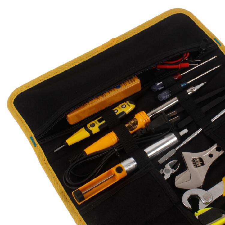 Multi Pockets Tool Tote Bag Electrician Tool Roll Organizer Durable Folding Bag
