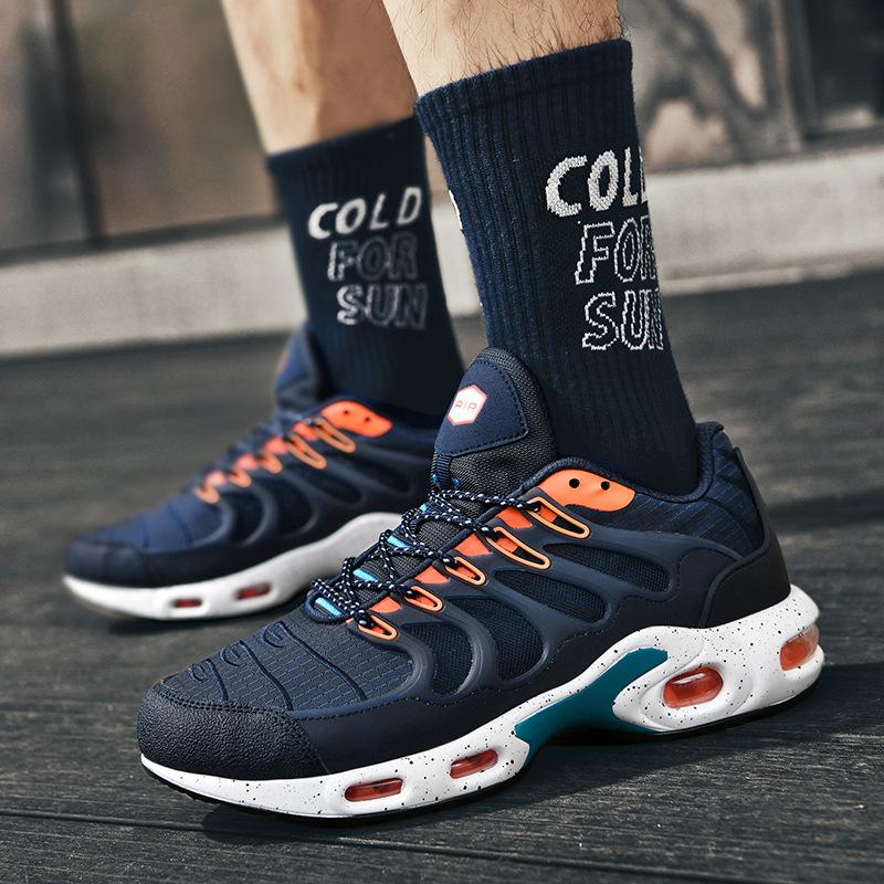 Spring and Autumn New Sports Fashion Lace-up Air Cushion Sneakers Couple Sneakers Men's Breathable