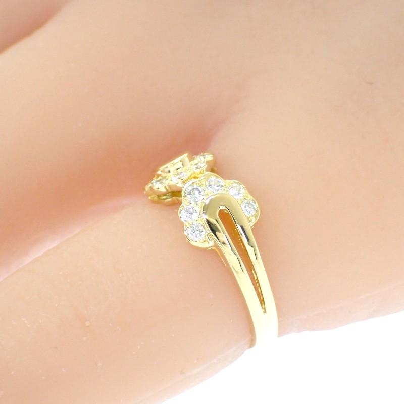 Dior  #10(JP Size) ring K18 yellow gold Women