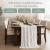 Runner da Tavola in Garza 90x400cm Runner da Tavola in Fibra di Poliestere Decorazione Matrimonio