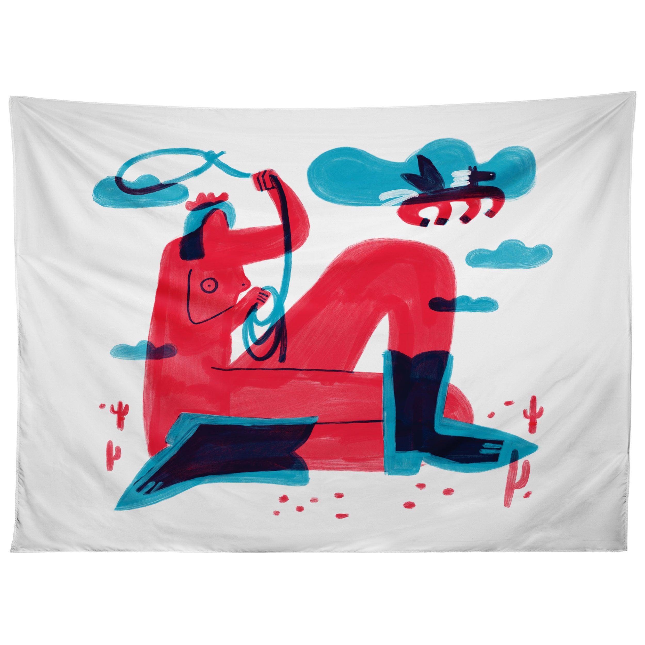 RUNAWAY PEGASUS tapestry 75x100