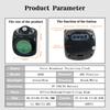 Portable Smart LCD Projection Electronic Alarm Clock with English Timed Announcement Multifunctional Thermometer Suitable for Home Office Desktop Use