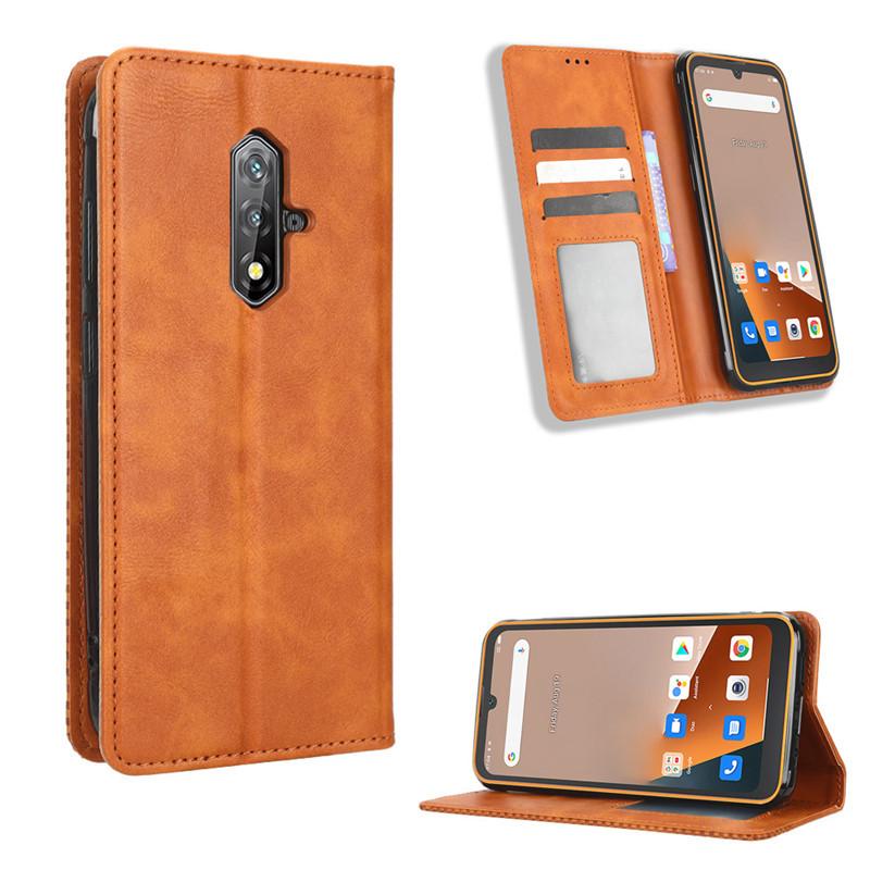 

Відкидний чохол для Blackview BV5200/BV5200 Pro/BV7200/BV7100/BV5500 Pro [Flip Vintage Leather] Міцний шкіряний чохол for Blackview BV5500 коричневий