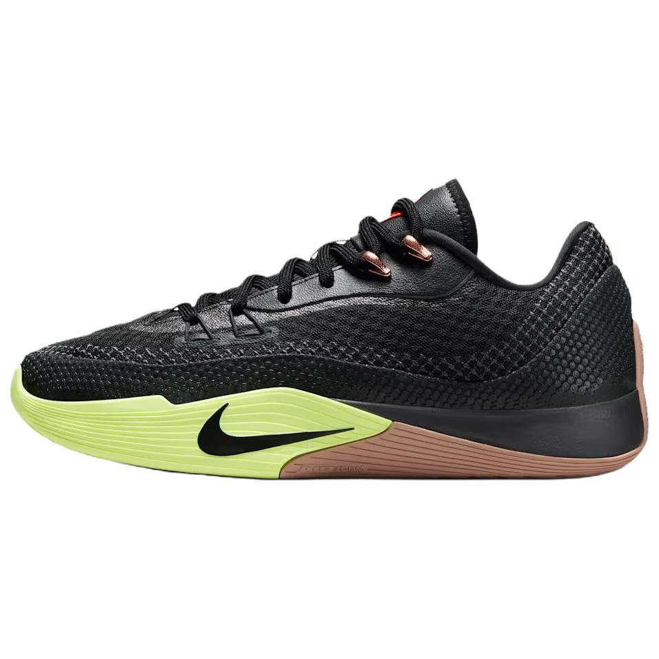 Nike Street Flare Breathable Rebound Breathable And Resilient Basketball Shoes Unisex Black Green HF0219-004