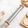 17 Inch Stainless Steel Adjustable Rolling Pin With 4 Thickness Removable Rings Dough Roller For Pizza Cookie Baking Tools