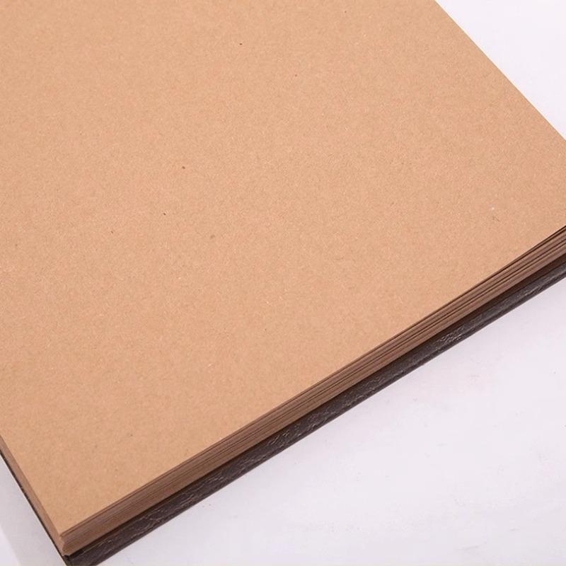 DIY Scrapbooking Clipboard Stamping Kraft Photo Album 146 Pages Blank Pages Linen Cover for Wedding Anniversary Memory Book Gift
