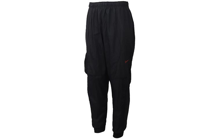 Nike Dri Fit Knitted Sweatpants Men s Black Moderate Straight Fit Pants CU5002-010 S