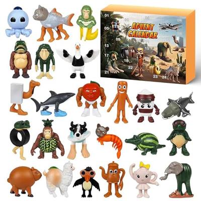 24-teilige Tuntuntunsahur Figuren, Sammlerpuppen, Minifiguren, Sammlerstücke, Tralarello Tralala, Italienischer Gehirnverfall, Internet-Meme-Spielzeug, Italienisches Brai