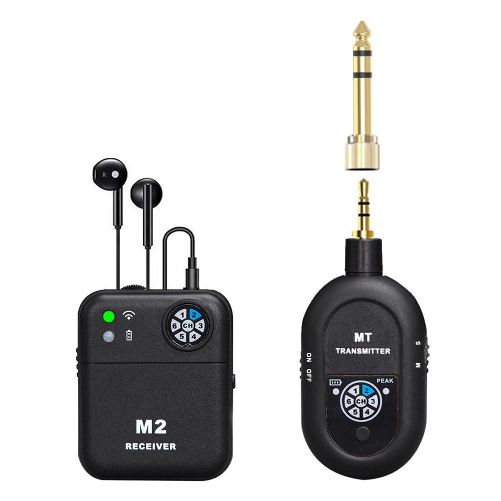 2.4G Wireless In Ear Monitor System Ultra Low Latency 10.8ms Real Time Monitoring 6 Independent Channels Transmitter