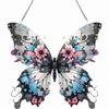 Butterfly 2D Flat DIY Diamond Painting Set Hanging Diamond Art Kits Rhinestone Diamond Art Window Pendants Wall Door Decoration