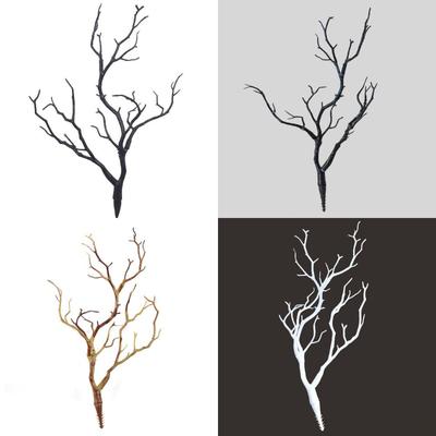 Plantas Artificiais de Plástico Moda Forma de Galho de Veado Árvore Falsa Decorativa Galho Bonsai Enfeites para Sala de Estar