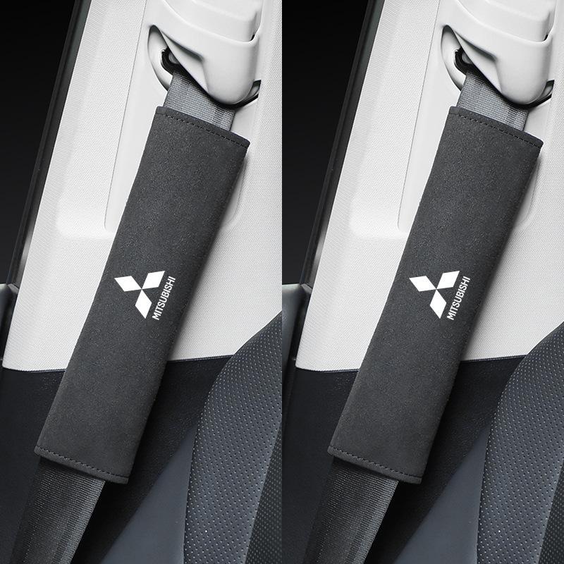 

Car Safety Belt Cover Shoulder Protective Pad for Mitsubishi Ralliart ASX OTO Lancer9 Colt V33 Cordia Pajero Outlander Eclipse чорний