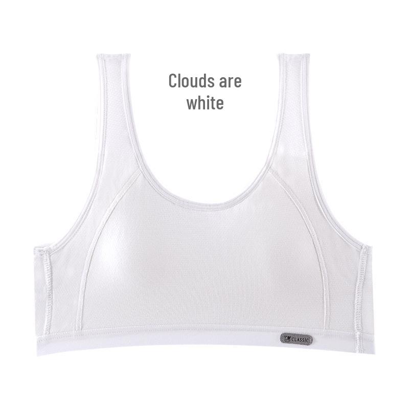 Anfeiya Girls  Comfortable Cotton Spandex Training Bra for Teens XXL белый
