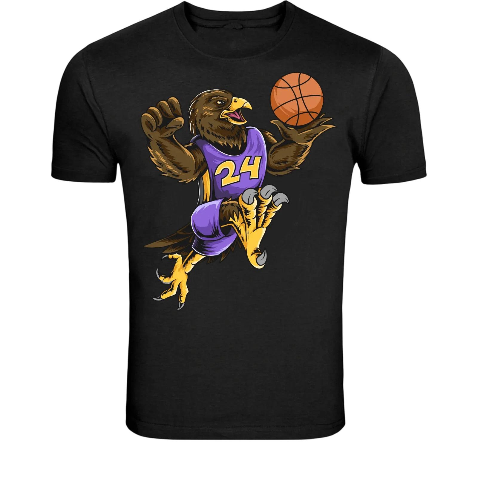 Eagle Basketball Player T-Shirt - Sports Mascot Graphic Tee M