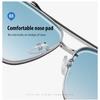 aoron Gradual Change Sunglasses Glasses Colorful Two-color Large Frame Sunglasses Fashion Metal Glasses