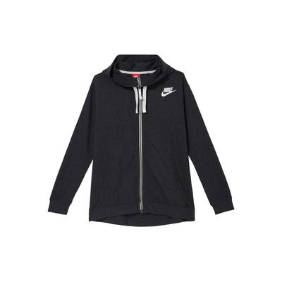 Felpa Larga con Logo Stampato Giacca Donna Nera 854962-032