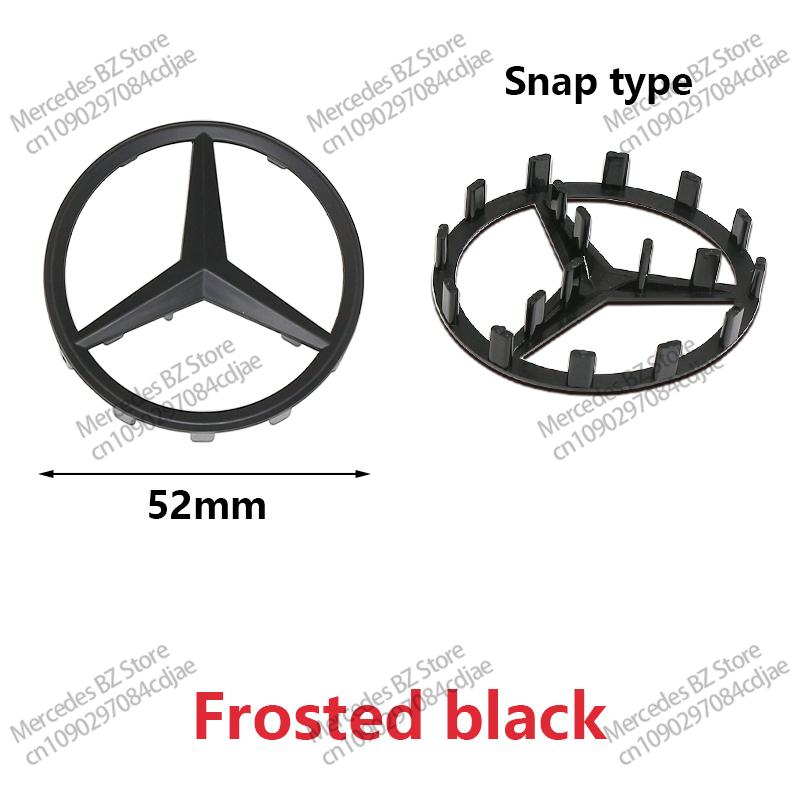 MITV3 ABS 52mm 57mm Car Steering Wheel Logo Badge For Mercedes Benz C E S Series CLA CLS W212 W205 W204 Emblem Styling Accessories