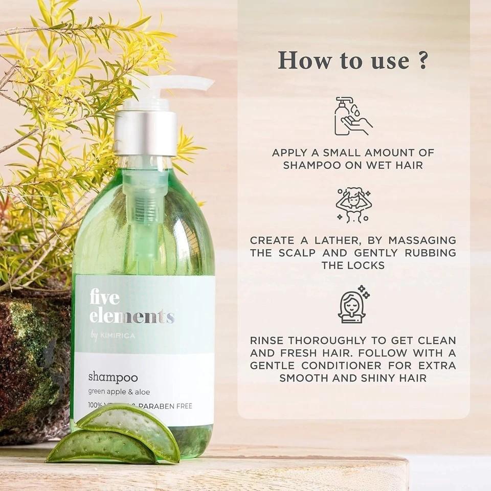 Kimirica Five Elements Green Apple & Aloe Shampoo - 300ml