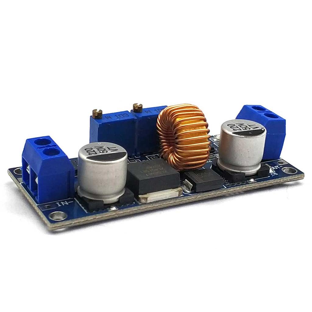 XL4015 5A DC-DC Konverter 4-38V - 1.25-36V Állítható Leszálló Modul Hűtőbordával Leszálló Modul XL4015 4~38v 96%