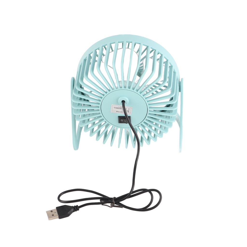 Desk Fan 360 Degree Rotation Low Noise Brushless Motor USB Powered Portable Small Table Fan for Home Desktop   Travel