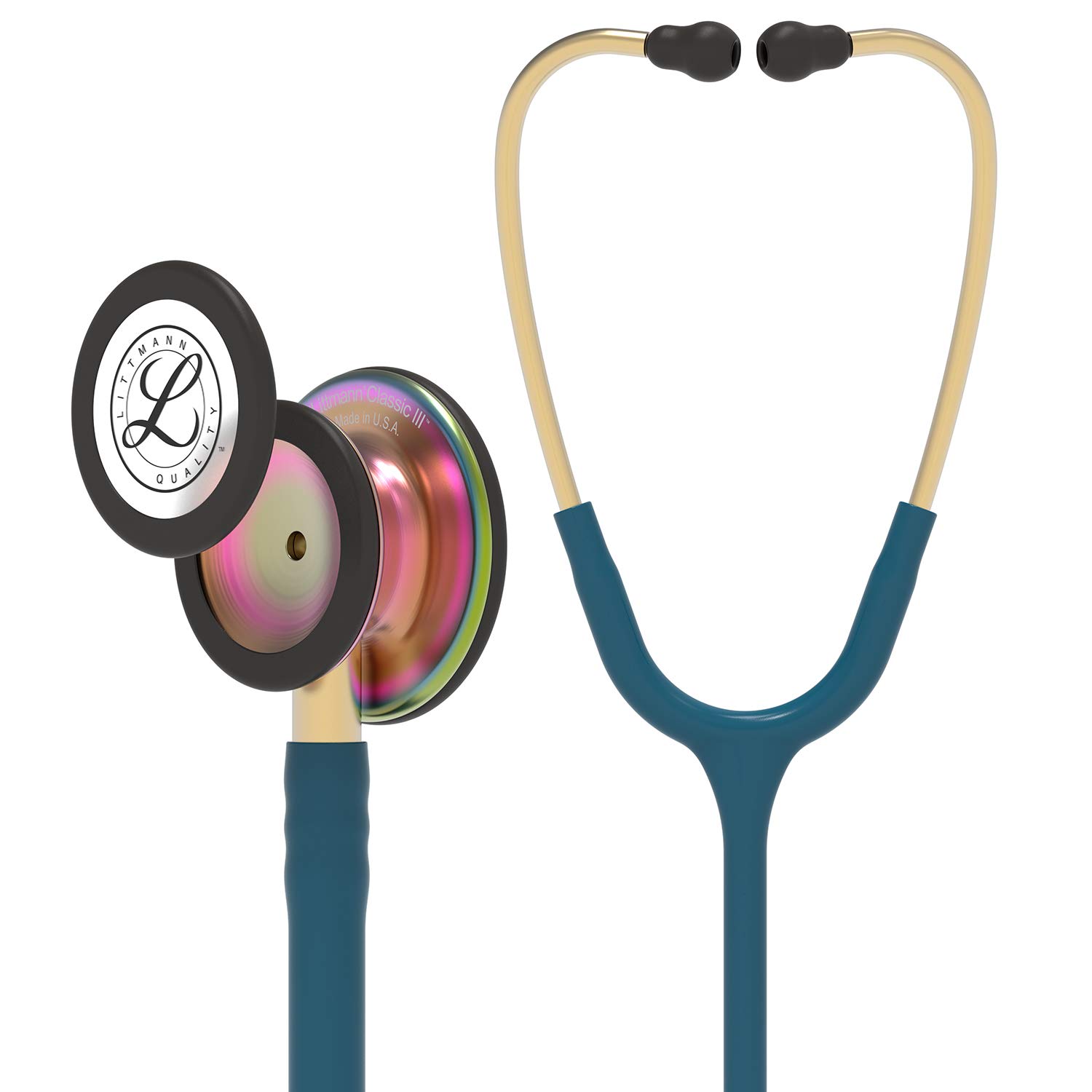 

Littmann Classic III 5807 Синий (Карибская радуга) золотой