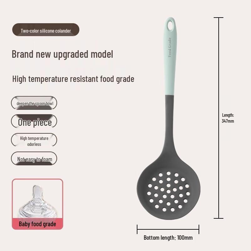 Food-Grade Silicone Slotted Spoon