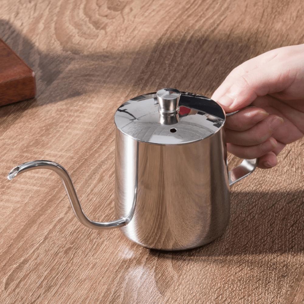 Narrow Spout Gooseneck Coffee Drip Kettle 350ml Hand-poured Coffee Maker  Cafe