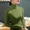Winter Women Warm Blouse Turtleneck Pullovers Thick Bottoming Shirt for Women