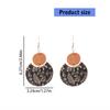 Wood Earrings With Artisanal Crafted Geometric Pattern Natural Materials Comfortable Daily Wear Fashion Accessories