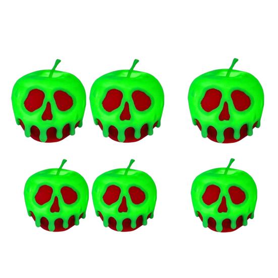 Fruit Skull Figurine Spooky Skull Night Light Gothic Desktop Lamp for Halloween Horror Themed Party Mantel Dining Table Decoration