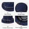 Retro Style Wash Denim Bucket Hats Wash Denim Belt Design Belt Design Caps Versatile Design Sun Protection Japanese Retro Caps