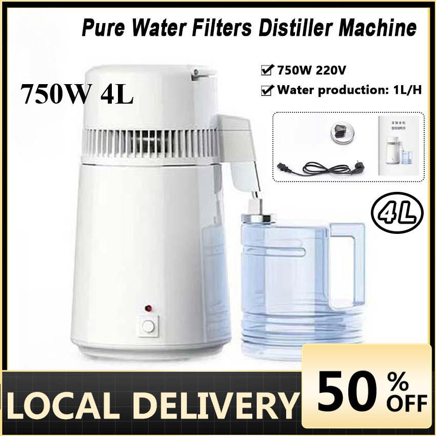4L Distilled Water Machine Distiller Steamed Brewery Equipment Distiller Household Small Dental Distilled Water Laboratory