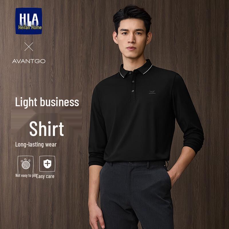 HLA Men s Long Sleeve Polo Shirt XL