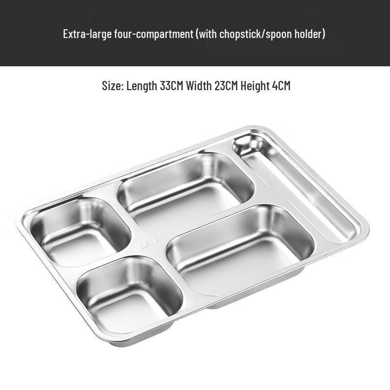 Anmu 304 Edelstahl 5-Fach Lunchbox mit Deckel