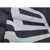 New Era Oversized Logo Print Hooded Loose Zipper Down Jacket Unisex Outerwear Black 12877422