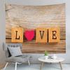 Happy Valentine's Day Tapestry Red Rose and Love Heart Tapestry Art Decor Wall Hanging Home Living Room Bedroom Dorm Tapestries