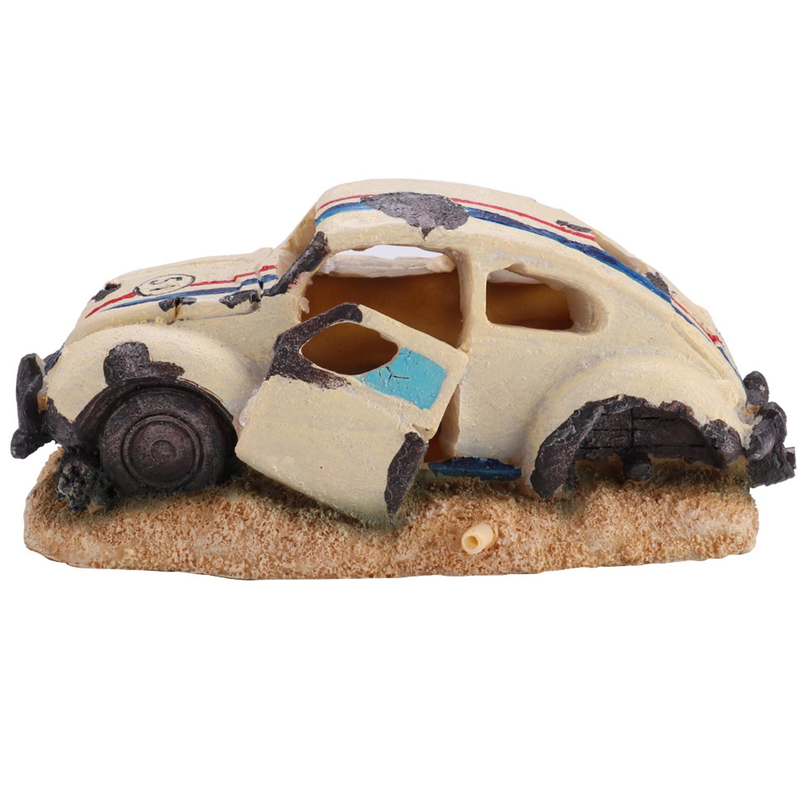 

Simulation Resin Sedan Car Fish Tank Aquarium Ornaments Decor Accessory