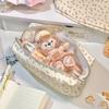 [5 yuan off for newcomers] Cream floral pencil bag, cute, simple printing, small, fresh girl, high-value pencil bag