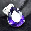 Natural Purple Tourmaline 31.7 Ct CERTIFIED Pear 925 Sterling Silver Pendant MY-PD-154-NS