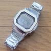 Used CASIO Watch G-SHOCK GW-M5610 Radio Tough Solar Full Metal Custom Silver