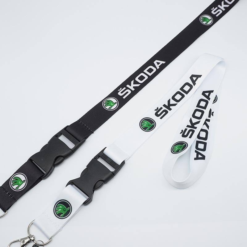 Car Neck Straps Lanyard Key Cell Phone Work ID Card Hanging Rope For Skoda Octavia A5 A7 RS Fabia Superb Rapid Kodiaq Karoq EH4