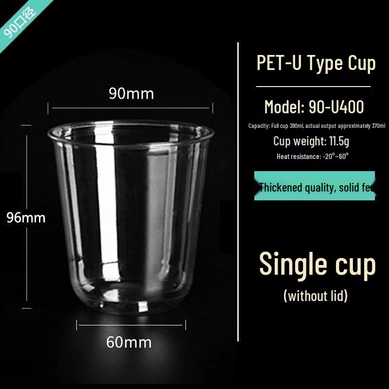 Disposable U-Shaped Clear Drink Cups