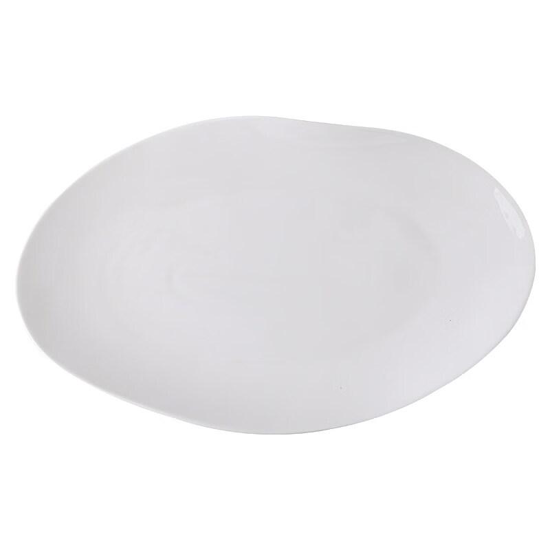 Elegant Irregular Ceramic Fish Serving Plate